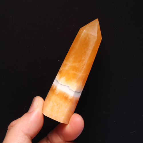 오렌지 칼사이트포인트 기둥 - 8.5cmCrystal Fantasy