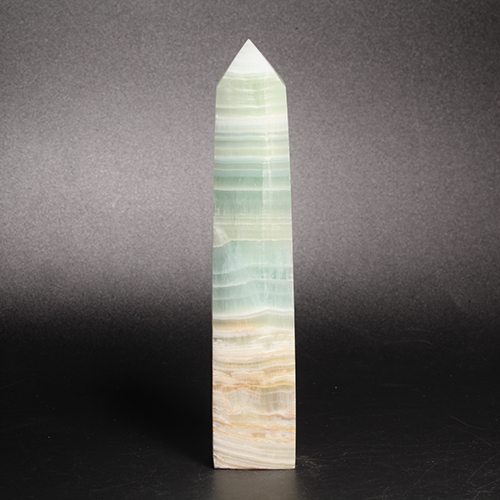 그린 칼싸이트[캐러비안 스톤]포인트 기둥[오벨리스크] - 14.9cmCrystal Fantasy