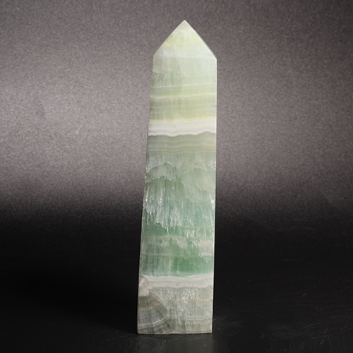 그린 칼싸이트[캐러비안 스톤]포인트 기둥[오벨리스크] - 14.6cmCrystal Fantasy
