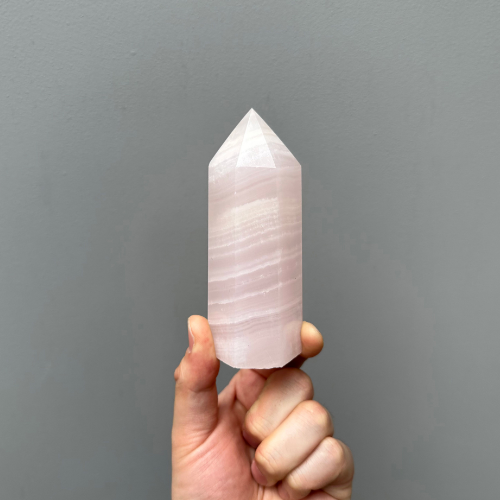 핑크 칼사이트 (망가노) 포인트 기둥(대) -  11.8cmCrystal Fantasy