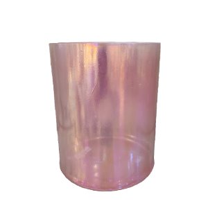 Tesseract Salt Pink Aura Gold Palladium 7&quot; F+25 Crystal Singing BowlsCrystal Fantasy